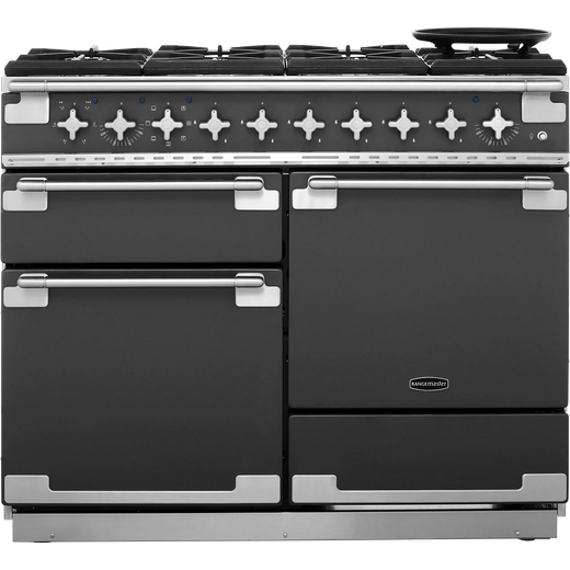 Rangemaster Elise ELS110DFFSL 110cm Dual Fuel Range Cooker - Slate - A/A Rated