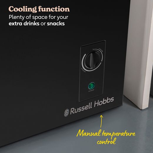 Russell Hobbs Chest Freezer - Black - Annotation - Manual temperatures shot