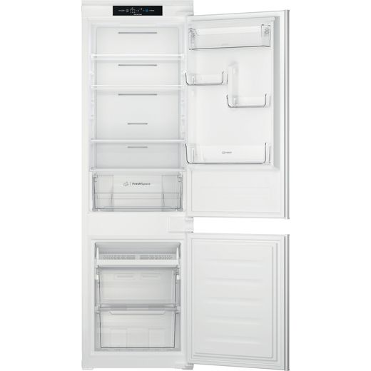 Indesit INC18T311 Integrated Frost Free Fridge Freezer with Sliding Door Fixing Kit - White - F Rated