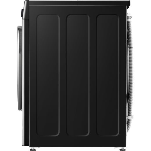 LG Series 4 AI Direct Drive F4Y513NCLN1 13kg Washing Machine with 1400 rpm - Onyx Black - Side shot