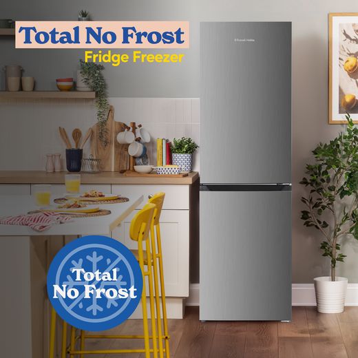 Russell Hobbs RH181TNF552E2SS 181cm 50/50 Frost Free Fridge Freezer - Stainless Steel - Annotation - Total no frost