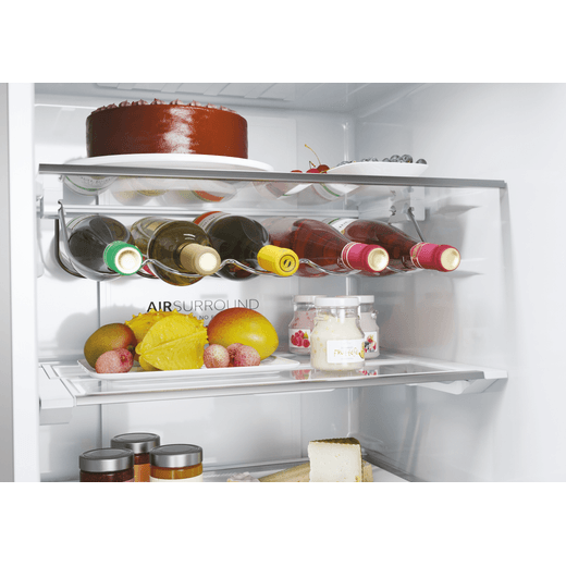 Haier Total No Frost Fridge Freezer - Platinum Inox  - Inside shot