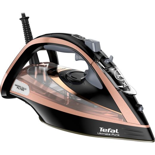 Tefal Ultimate Pure FV9845 3100 Watt Iron -Black / Rose Gold