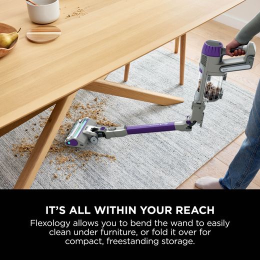 Shark PowerDetect Pet Cordless Vacuum Cleaner with up to 70 Minutes Run Time - White / Java Grey - Annotation - Flexology