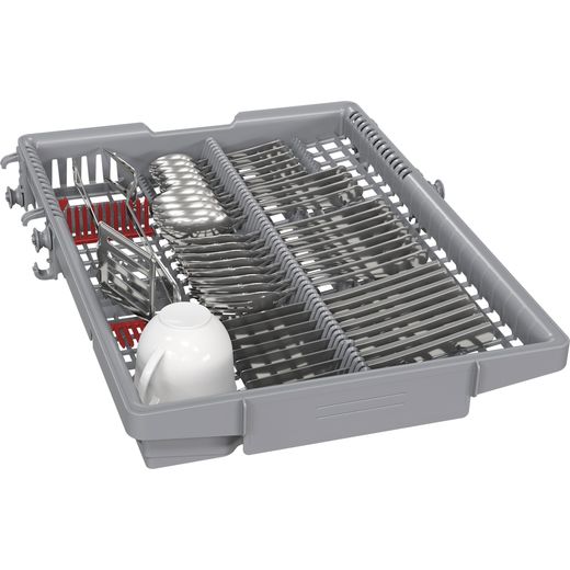 Bosch Series 4 Integrated Slimline Dishwasher - Silver - Right cutlery tray shot