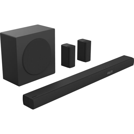 Hisense AX5100Q AX5100Q 5.1 Soundbar - Black - Right perpsective shot