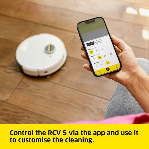 Kärcher RCV 5 Robotic Vacuum Cleaner - White - Annotation - App