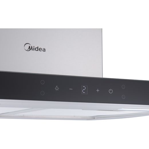 Midea MH60M21ET33SG-UK 60cm Chimney Cooker Hood - Stainless Steel - Control panel shot