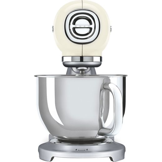Smeg 50's Style SMF04CRUK Stand Mixer - Cream - front shot