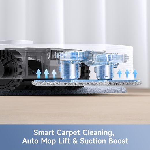 Mova E40 Ultra Robotic Vacuum Cleaner - White - Smart cleaning shot