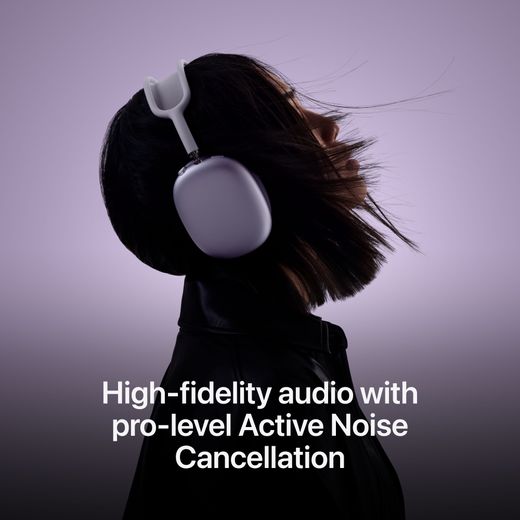 AirPods Max - Midnight - Annotation - High fidelity audio and noise cancelling