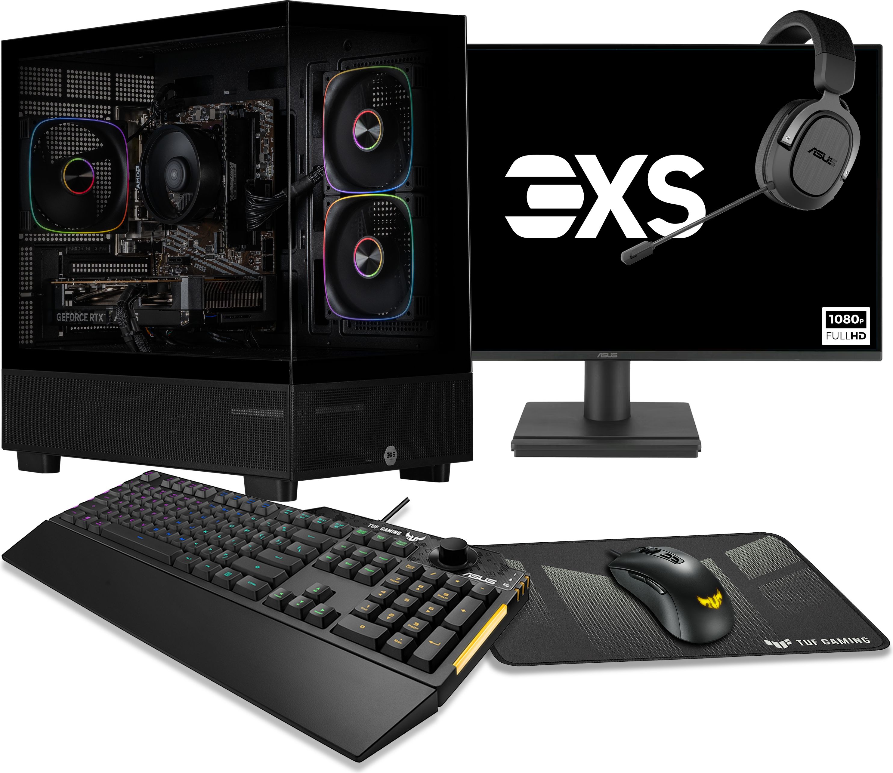 3XS - PC - AMD Ryzen 5 5500 - 16GB RAM - 500GB SSD - NVIDIA GeForce RTX 5060 - Black