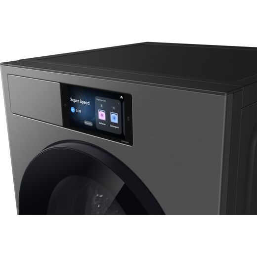 Samsung Series 9 WF90H11C4ST1 11kg WiFi Connected Auto Dosing Washing Machine with 1400 rpm - Dark Steel - control panel 
