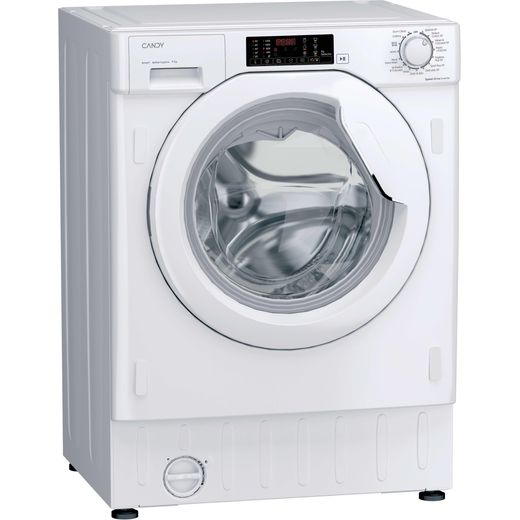Candy Smart CBW 494DWM5-80 Integrated 9kg Washing Machine with 1400 rpm - White - Right perspective shot