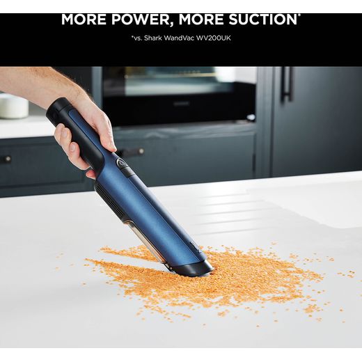 Shark WandVac 2.0 WV270UK Handheld Vacuum Cleaner with up to 15 Minutes Run Time - annotation - more power, more suction