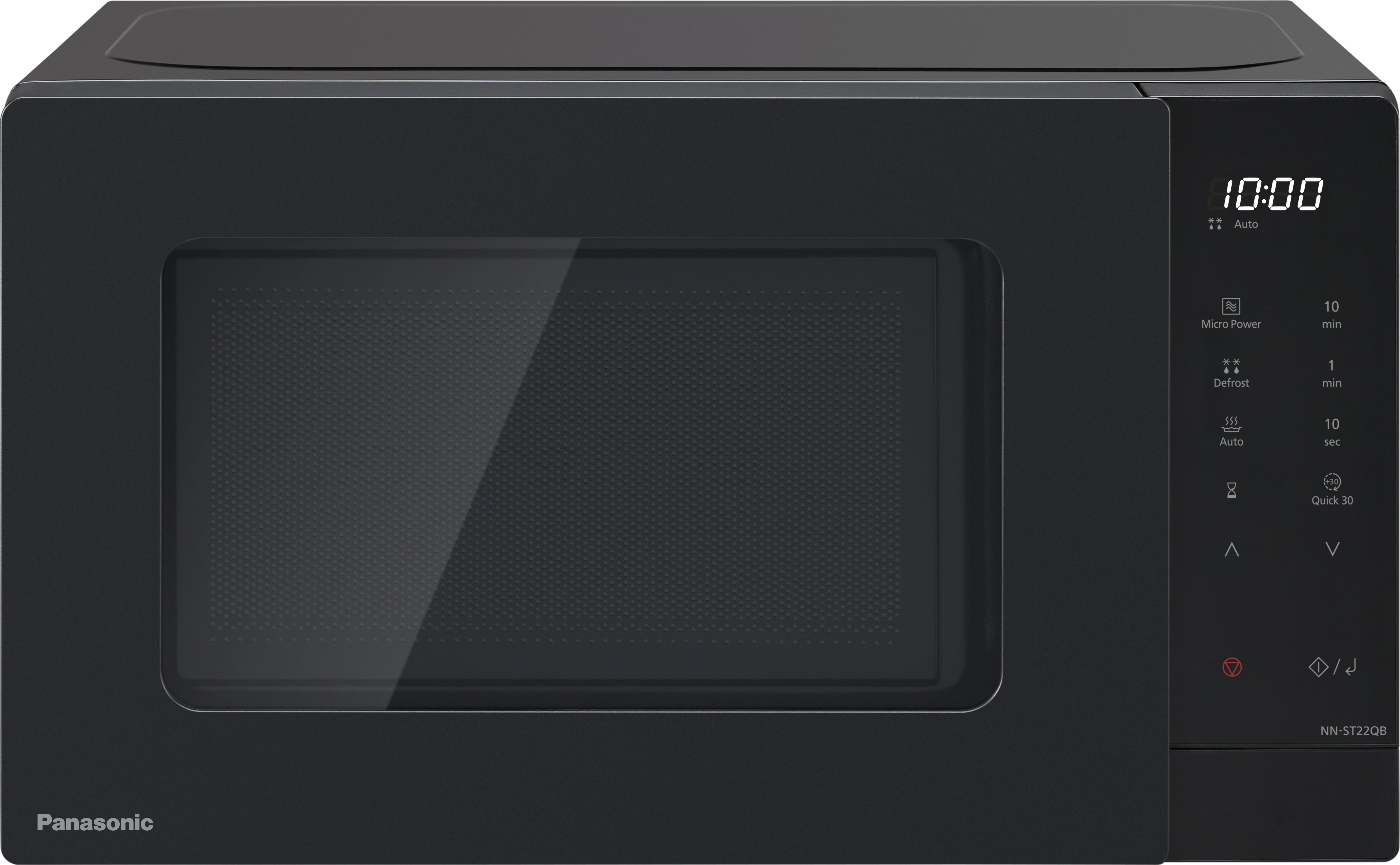 Panasonic NN-ST22QBBPQ Solo Microwave Oven 20L 800W Black Countertop