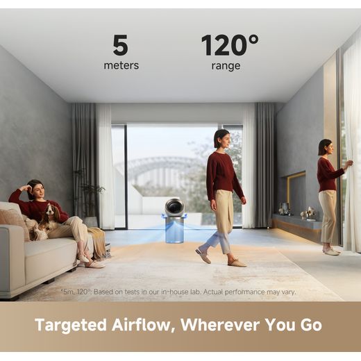 Dreame PM10 CVF24A Air Purifier - Grey - annotation - target airflow shot
