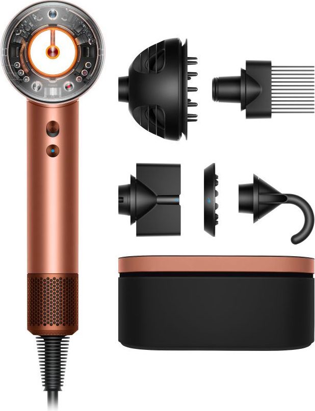 Dyson - Hair Dryer - Supersonic Nural - Pink - Curly + Coily Bundle
