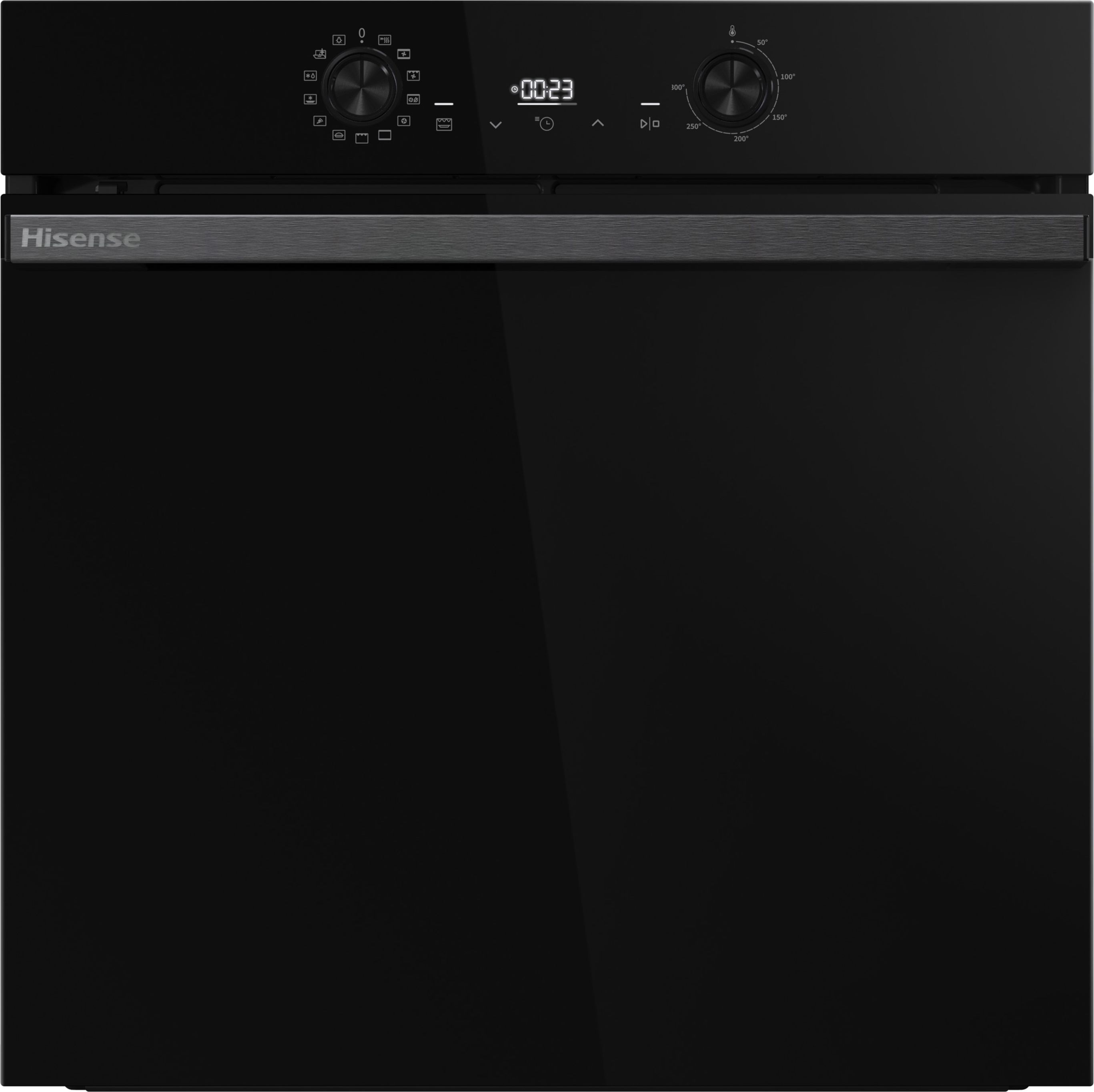 Hisense BI626PBUPUK Built-In Electric Single Oven - Pyrolytic Cleaning - 77L - Black