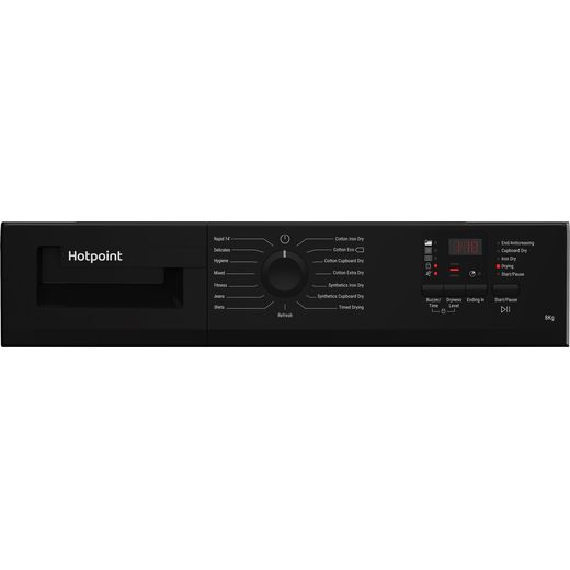 Hotpoint C HD C92 BBGD UK tumble dryer Freestanding Front-load 9 kg B Black_7
