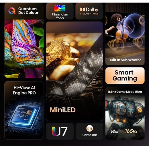 Hisense U7Q 100" 4K Ultra HD Smart TV - Annotation - Features