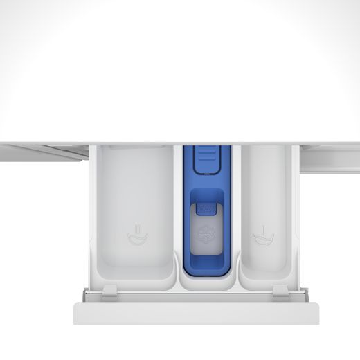 Beko SteamCure Integrated 7Kg / 5Kg Washer Dryer - White - Detergent tray shot