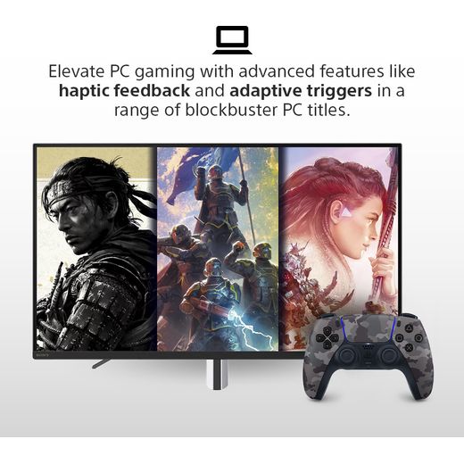 PlayStation DualSense™ Gaming Controller For PlayStation 5 - Grey Camouflage - Annotation - Elevate PC gaming