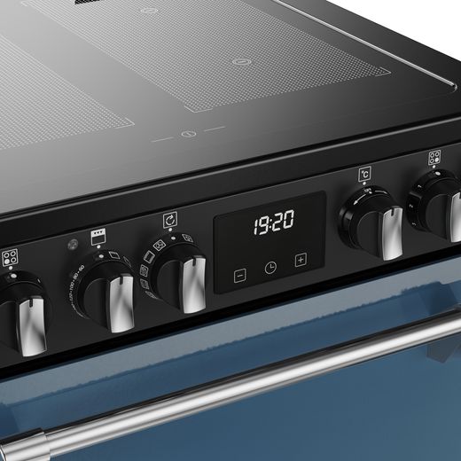 Stoves Richmond DX MRA 60Ei RTY 60cm Electric Cooker with Induction Hob - Twilight Blue - Control dials