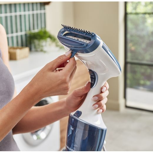 Morphy Richards Express Steam 361000 Handheld Garment Steamer - White / Blue - Adjusting nozzle attachment