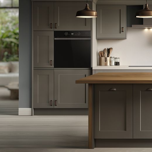 Hisense Hi4 BSA66221ADBGUK Built In Electric Single Oven - Black - Oven in kitchen