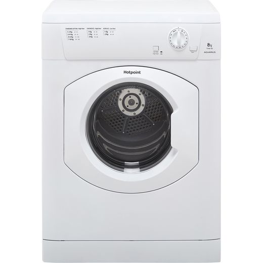 Hotpoint TVHM80CP 8Kg Vented Tumble Dryer - White - C Rated