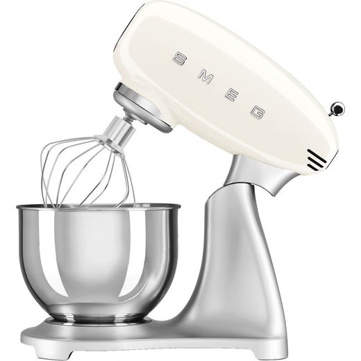 Smeg 50's Style SMF04CRUK Stand Mixer - Cream - side shot