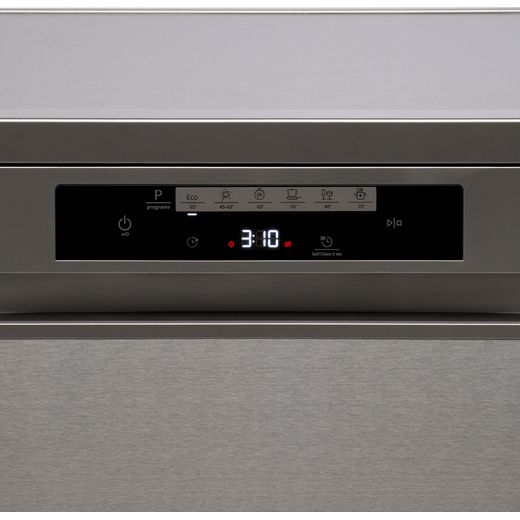 Hisense Standard Dishwasher - Stainless Steel - Control panel shot