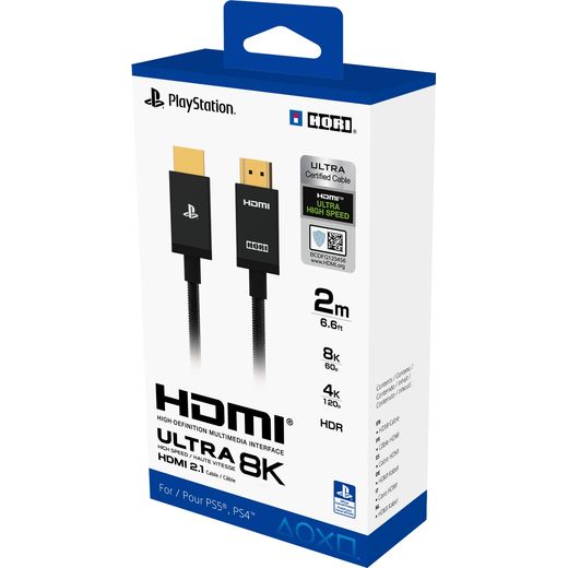 Hori 2m - Black - left box perspective shot 