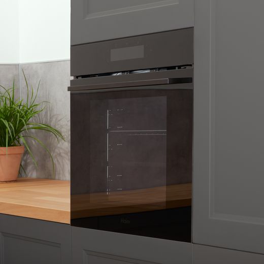 Haier ID Series 2 H6ID25G3HTB1 Wifi Connected Built In Electric Single Oven - Black - Oven in kitchen