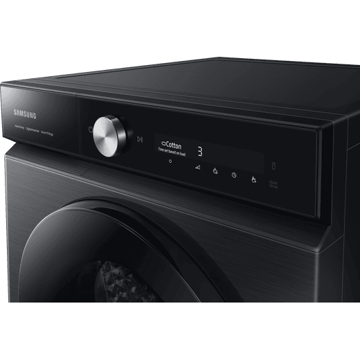 Samsung Series 8 DV90BB9445GB 9Kg Heat Pump Tumble Dryer - Black - Control panel