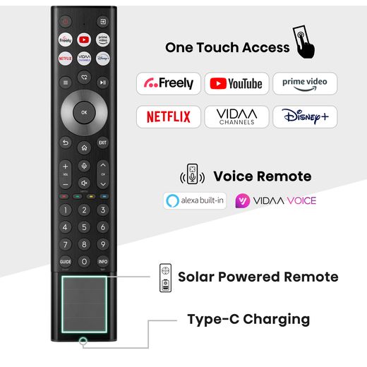 Hisense S7NQ Canvas 65" 4K Ultra HD QLED Smart Freely TV - Annotation - One touch access shot