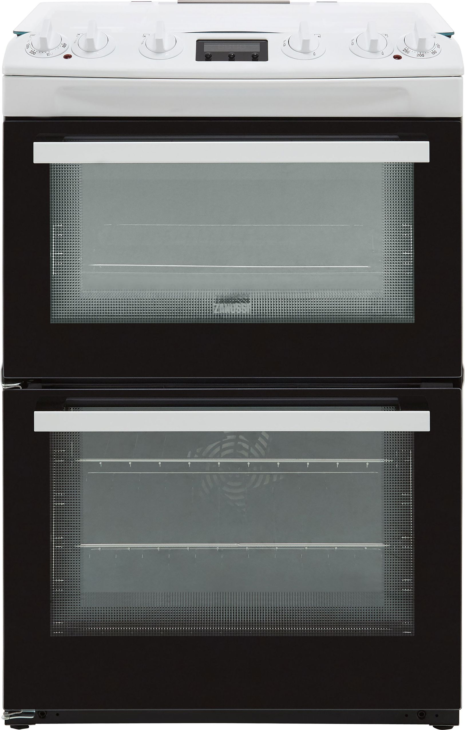 Zanussi ZCK66350WA 60cm Freestanding Dual Fuel Cooker - White - A/A Rated, White