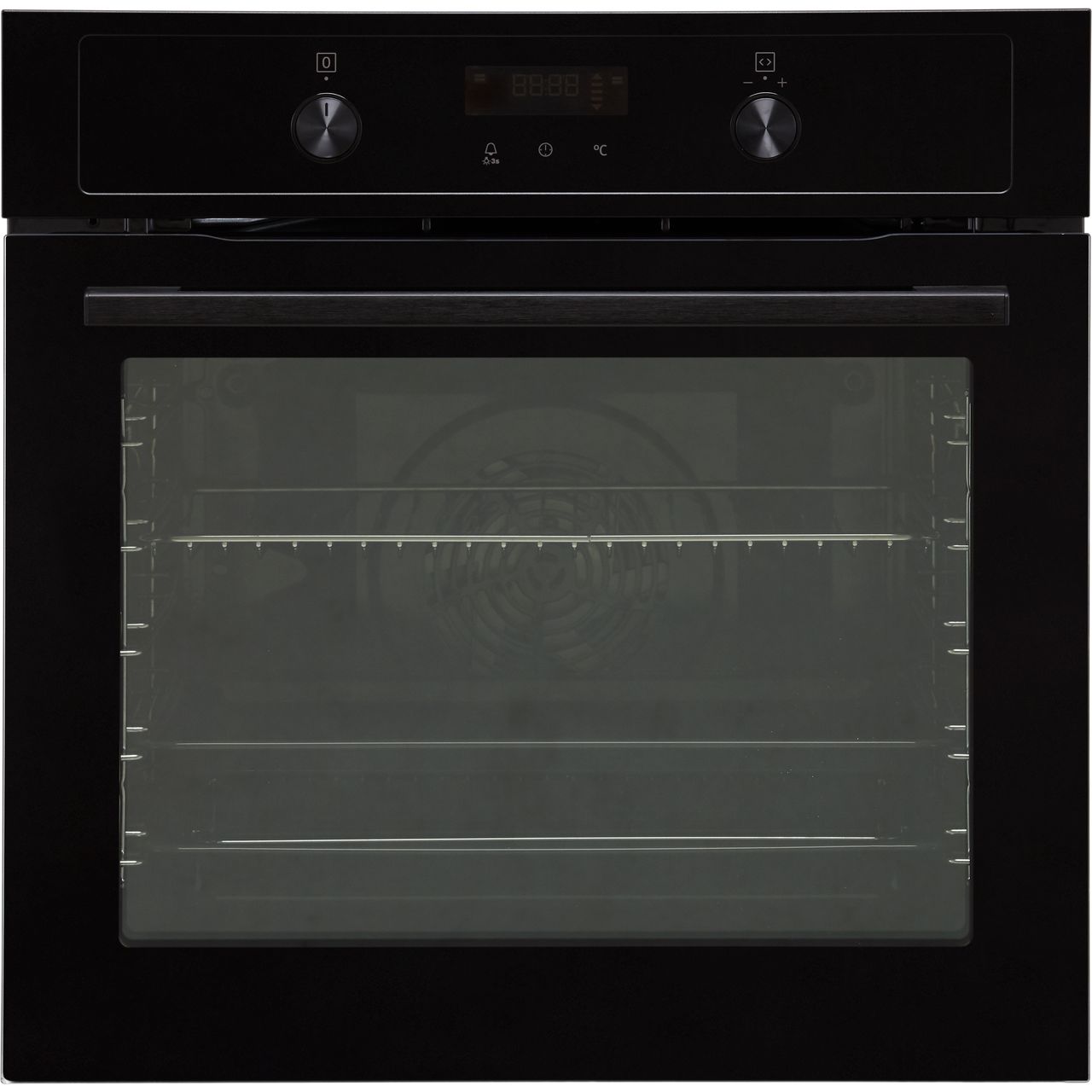 black zanussi oven