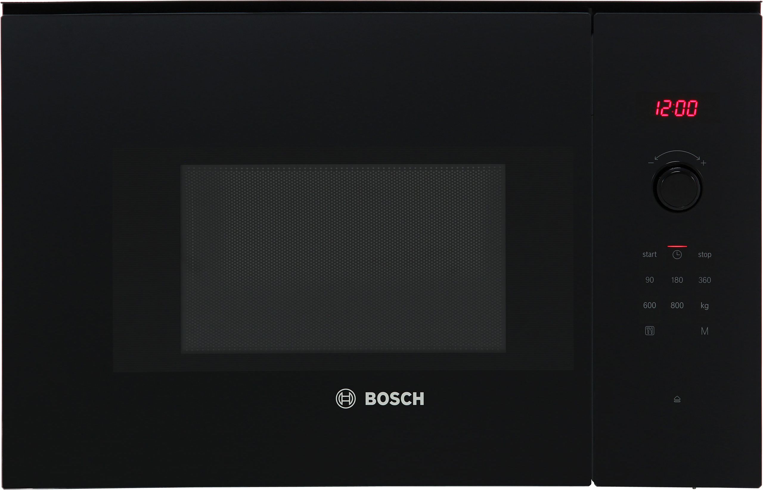 Bosch Series 4 BFL523MB0B 38cm tall, 59cm wide, Built In Compact Microwave - Black, Black