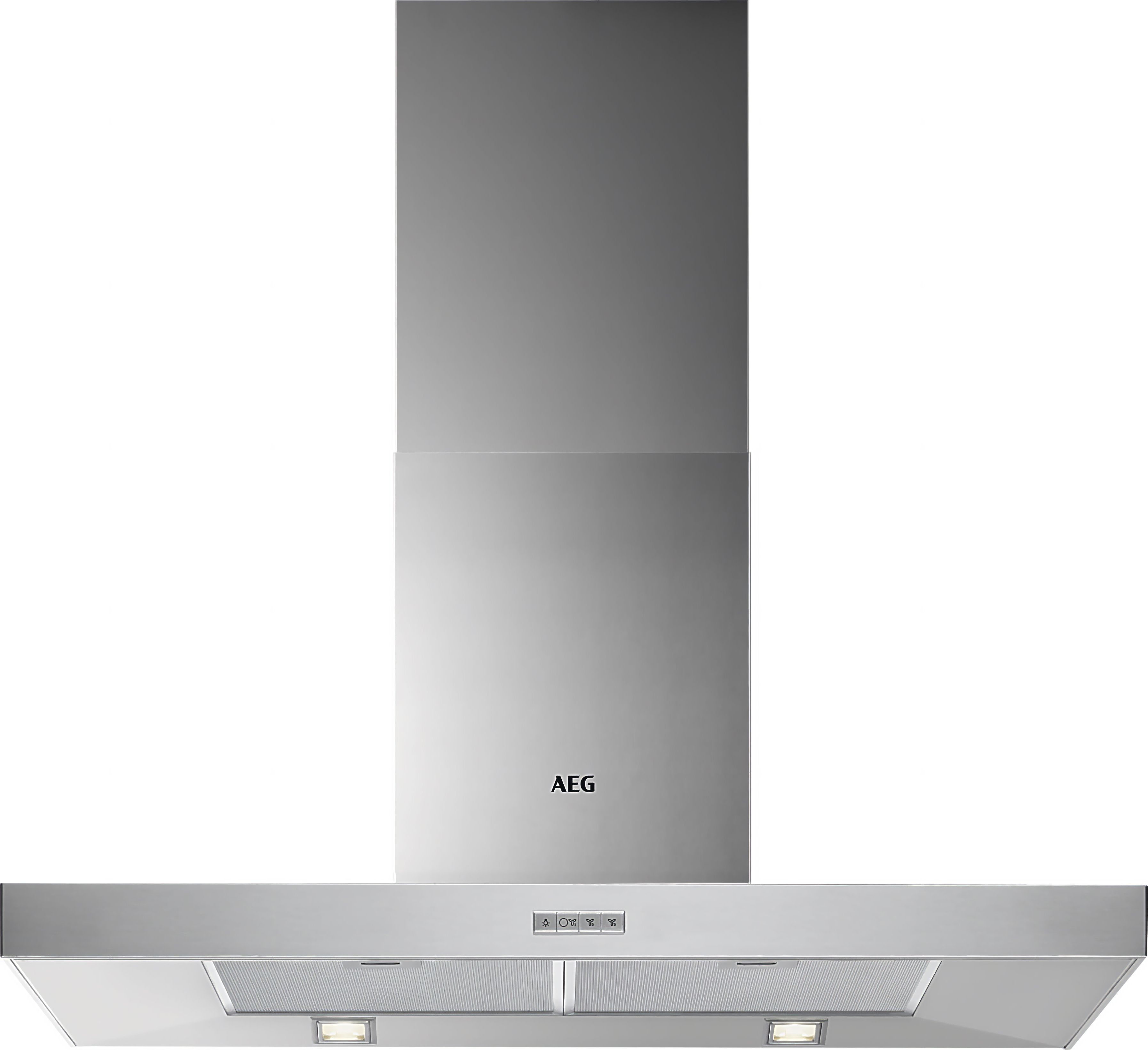 Image of AEG DKB5960HM 90cm Chimney Cooker Hood - Stainless Steel, Stainless Steel