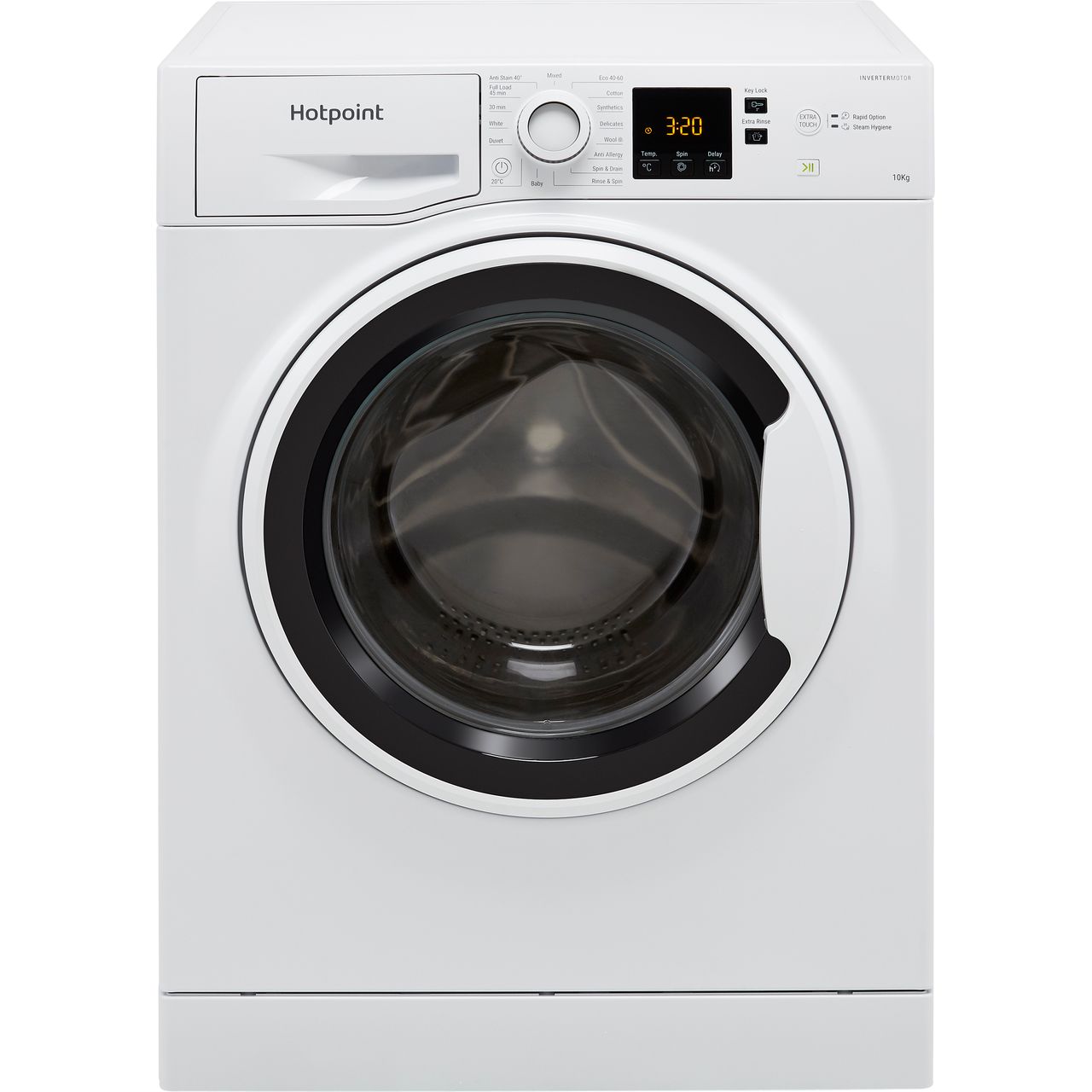 Hotpoint NSWA1043CWWUKN 10Kg 1400 RPM Washing Machine White D Rated New