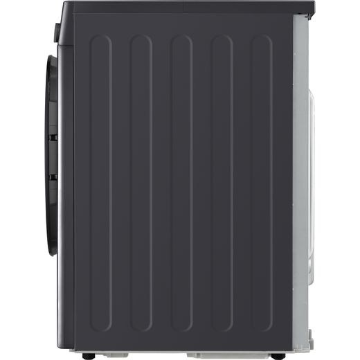LG FDV709GN Wifi Connected Heat Pump Tumble Dryer - Slate Grey - Side shot