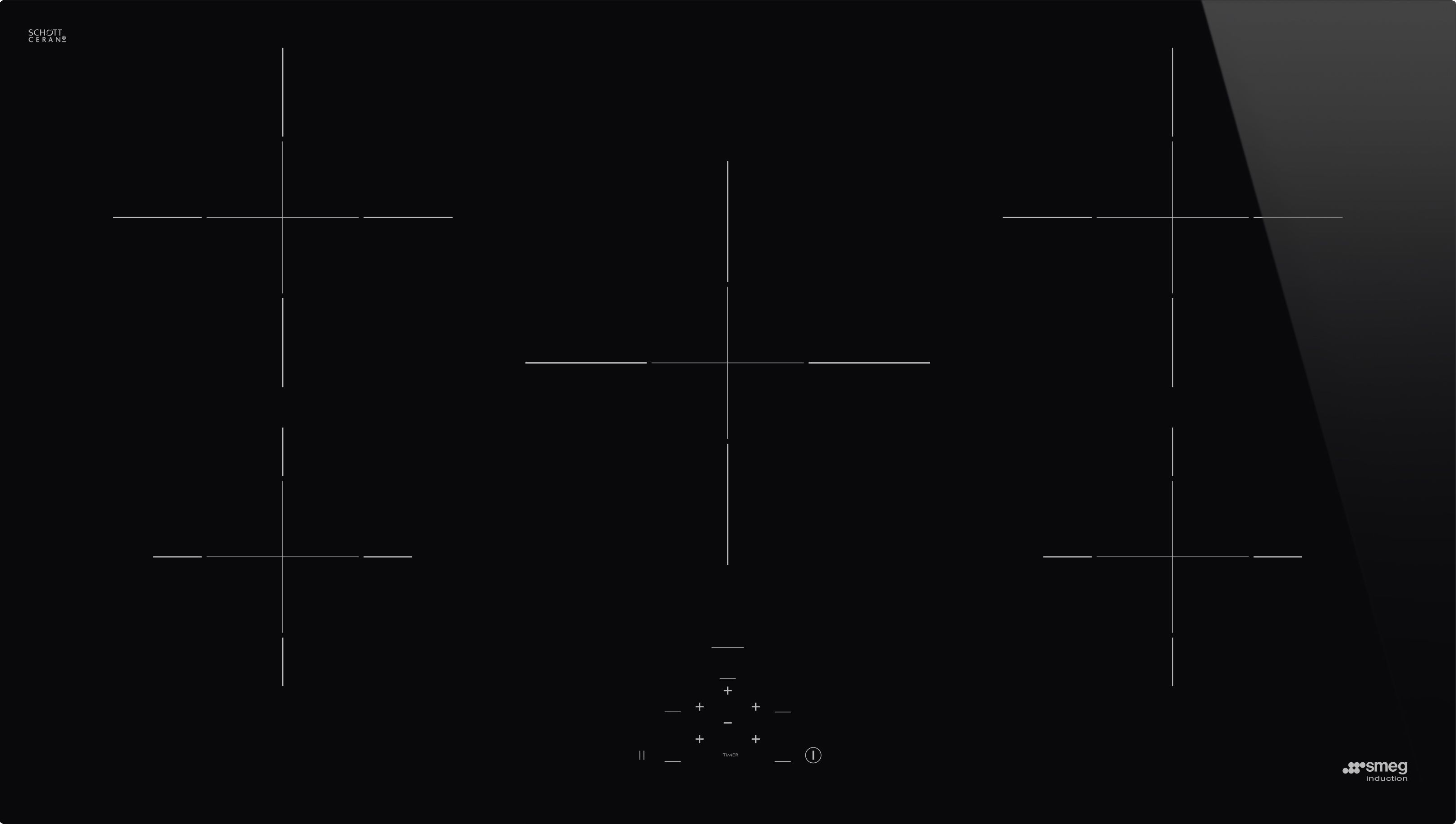 Image of Smeg SI2951D 90cm Induction Hob - Black, Black