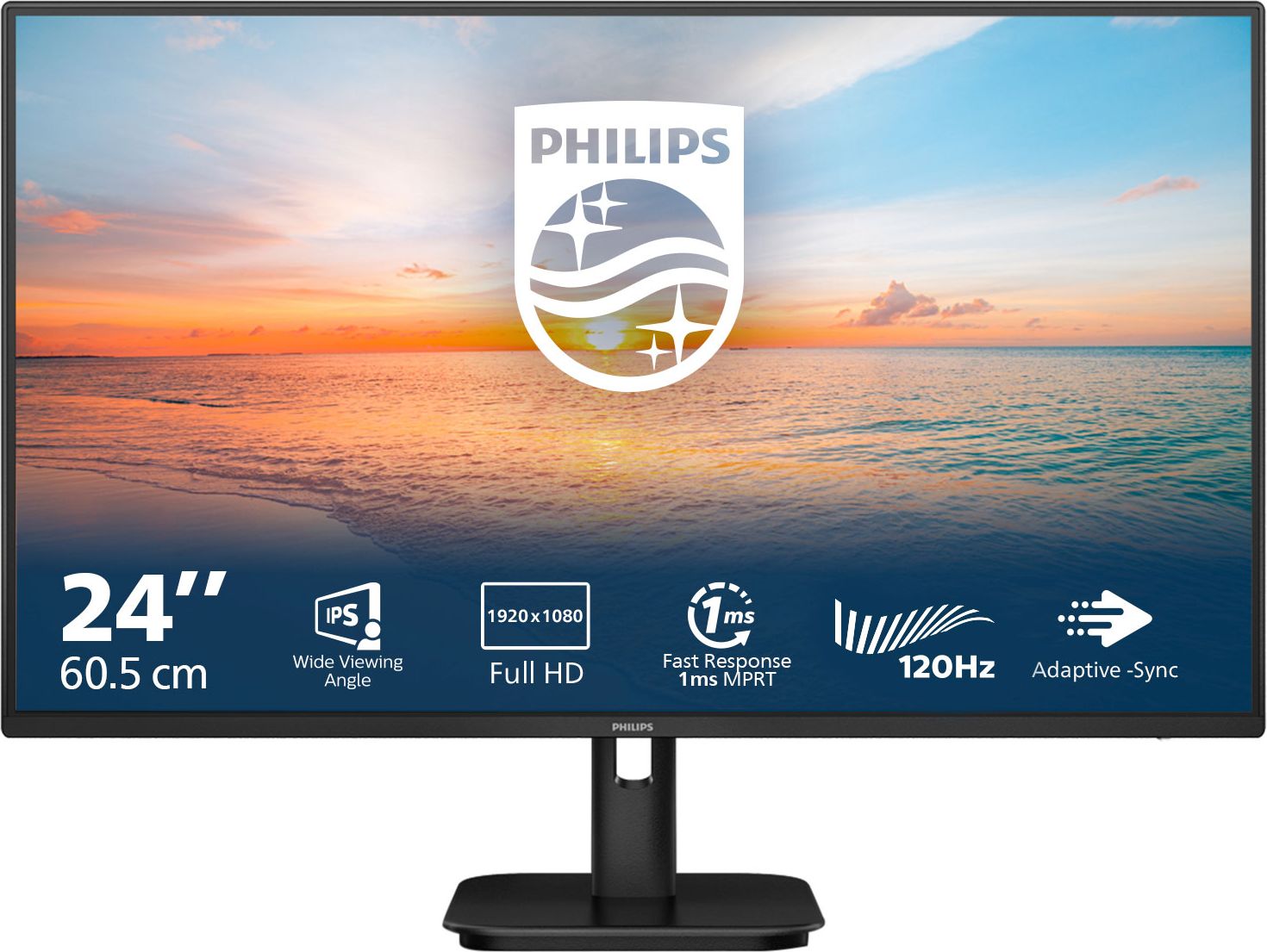 Philips 24E1N1100A/00 23.8" Full HD 100Hz Monitor - Black