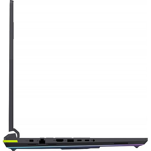 ASUS ROG Strix G18 G815LM-TT128W 18" Laptop - NVIDIA® GeForce RTX™ 5060, Intel® Core™ Ultra 9, 1TB SSD, 32 GB RAM - Grey - Side shot