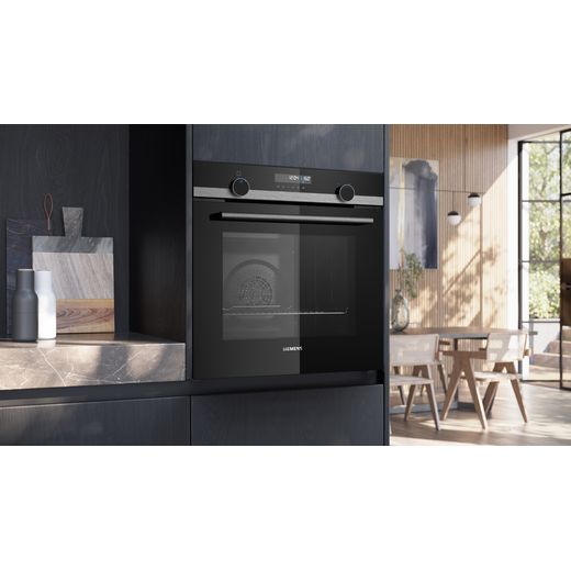 Siemens IQ-500 Built In Electric Single Oven - Stainless Steel - Oven in kitchen shot
