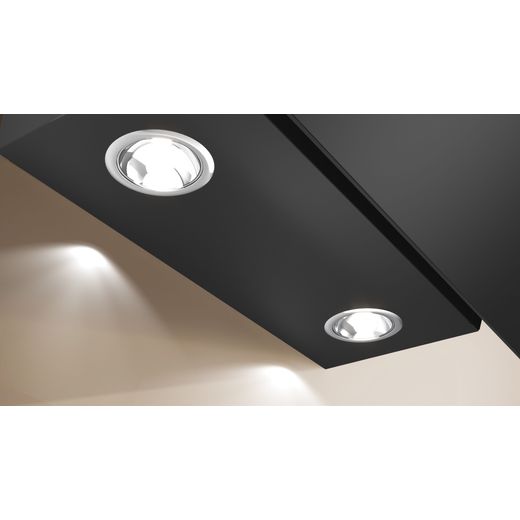 NEFF N30 D83IDK1S0B 80 cm Chimney Cooker Hood - Black - Spotlights