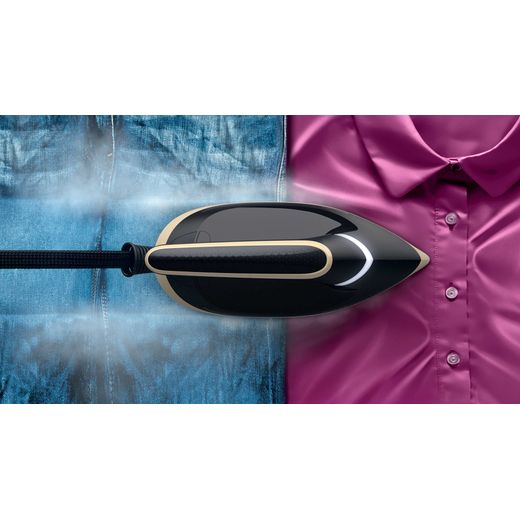 Philips PerfectCare 6000 Series Pressurised Steam Generator Iron - Gold / Black - Iron in use