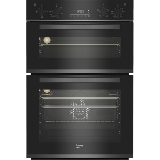 Beko BBXDF29300Z Built In Electric Double Oven - Dark Steel